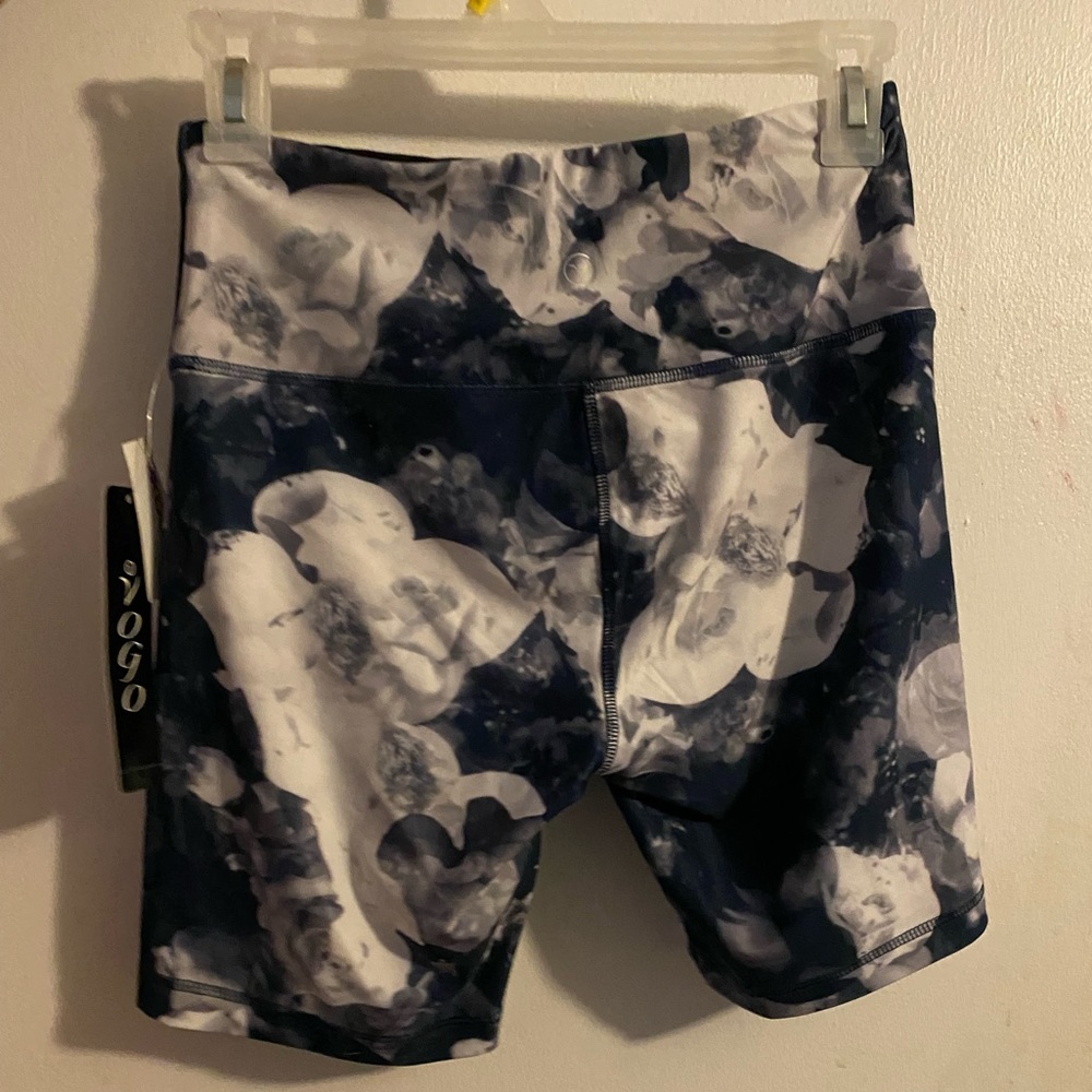 Size small multicolored biker shorts